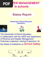 Disaster Management in Schools: Status Report