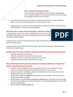 ACCA F5 - Part A - Specialist Cost and Management Accounting Techniques