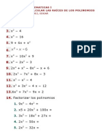 Factorizacion Ejercicios