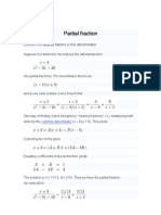 Partial Fraction