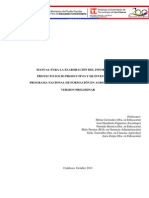 Manual de Presentaci N Del Informe Final Proyecto Socio Productivo y de Investigaci N PNF Agroalimentaria PDF