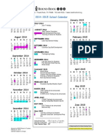 2014-2015 School Calendar: July 2014 January 2015