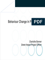 Behaviour Change in Practice: Charlotte Bonner Green Impact Project Officer