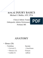 Back Injury Basics: Michael J. Mullin, ATC, PTA