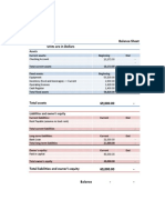 Long Pine Cafe 2-3 Balance Sheet