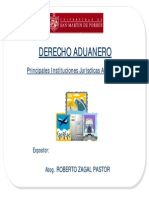 Derecho Aduanero - Principales Instituciones Juridicas Aduaneras