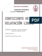 Coeficiente de Dilatacion Lineal