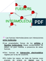 FUERZAS Intermoleculares