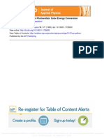 Effect of Temperature On Photovoltaic Solar Energy Conversion