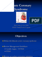 Acute Coronary Syndrome: Rich Derby, LT Col, USAF MGMC Family Practice Program