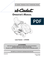 Perator S Anual: Lawn Tractor - Ltx1040