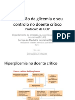 Alteração Da Glicemia e Seu Controlo No Doente