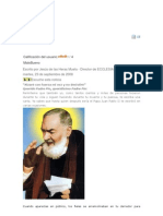 Carta Al Padre Pío de Pietrelcina en El 40 Aniversario de Su Muerte