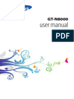 Samsung Galaxy Note 10.1 GT-N8000 UM User Manual Guide