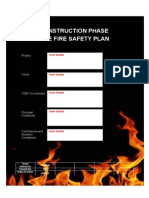 Construction Phase Site Fire Safety Plan Template