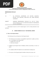 Dilg Memo Circular Pamana NG Lahi 2012