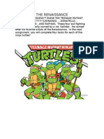 Teaching The Rennaissance Using The Teenage Mutant Ninja Turtles