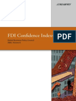 FDI Confidence Index: Global Business Policy Council 2005, Volume 8