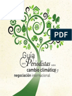 Guía para Periodistas de La Agencia EFE para Cubrir Eventos Relacionados Al Cambio Climático