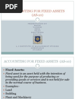 Accounting For Fixed Assets (As-10)