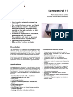 Data Sheet Sonocontrol 11 Kat V10 E0698