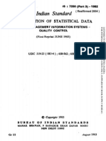 Indian Standard: Presentation of Statistical Data