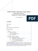 Análise Sintática Aplicada Ao Grego Clássico