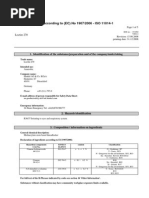 Safety Data Sheet According To (EC) No 1907/2006 - ISO 11014-1