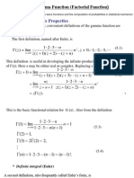 5.the Gamma Function (Factorial Function) : 5.1 Definition, Simple Properties