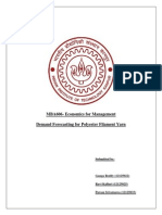 Demand Forecasting Report Polyester Filament Yarn