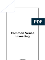 Common Sense Investing