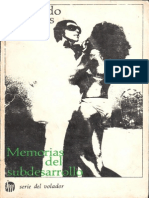 Memorias Del Subdesarrollo - Edmundo Desnoes