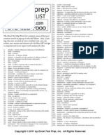 Excel Test Prep-Big Word List