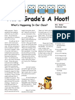 Third Grade's A Hoot!: What's Happening in Our Class?