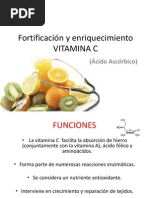 Fortificación y Enriquecimiento VITAMINA C