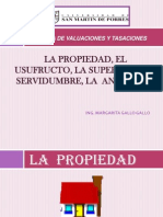 La Propiedad, El Usufructo, Superficie, Servidumbre y Anticresis