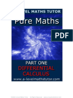 E-Book 'Pure Maths Part One - Differential Calculus' From A-Level Maths Tutor