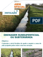 Drenagem Subsuperficial