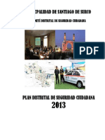 Plan Distrital SC 2013 Peru Seguirdad Ciudadana