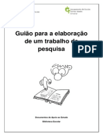 Guião para A Elaboração de Um Trabalho de Pesquisa