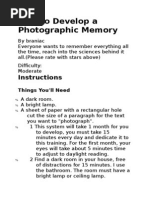 Photographic Memory