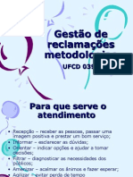 Apoio Pos Venda e Tratamento de Reclamações