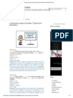 Conectores Lógicos Prueba 7 Ejercicios Resueltos - Razonamiento Verbal