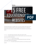 15 FREE Educational Websites