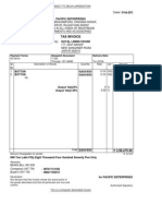 Printed Invoice 1