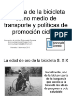 Historia de La Bicicleta Como Medio de Transporte