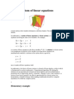 System of Linear Equations