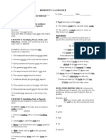 WS Review Parts of Speech