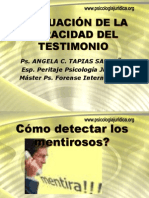 Evaluación de La Veracidad Del Testimonio