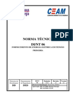 Di NT 06 - Ceam - Fornecimento de Energia Elétrica em Tensão Primária